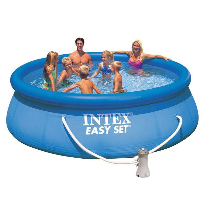 PROMOTIE IMBATABILA!  O imensa PISCINA INTEX Family PREMIUM XXL cu pompa filtranta recilculara inclusa 3050mM pentru intreaga familie + CADOU Pistol de apa! , tot pachetul la doar 449lei in loc de 599!